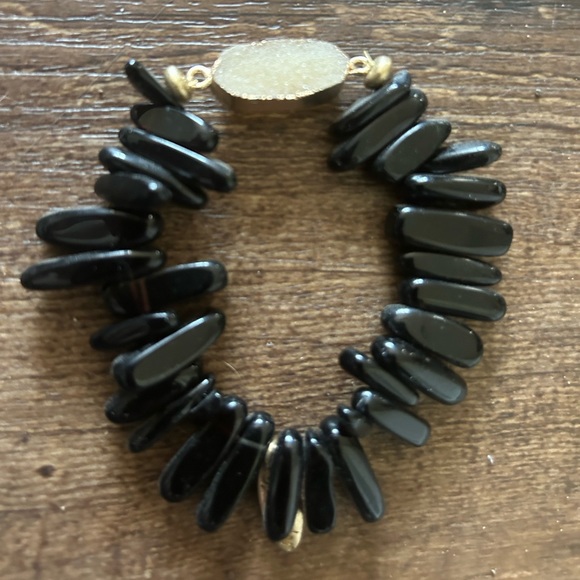 Plunder black bracelet with stone - Picture 2 of 2